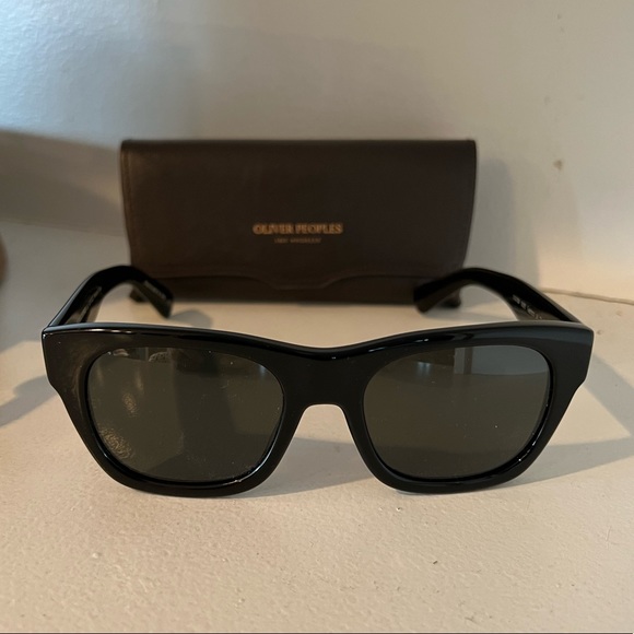 Oliver Peoples Keenan Black Polarized Sunglasses